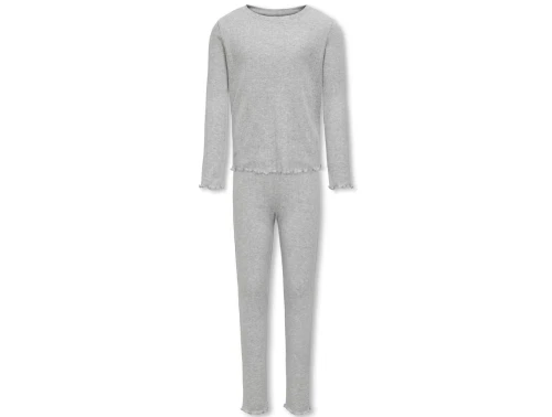 Kids ONLY light grey melange natsæt